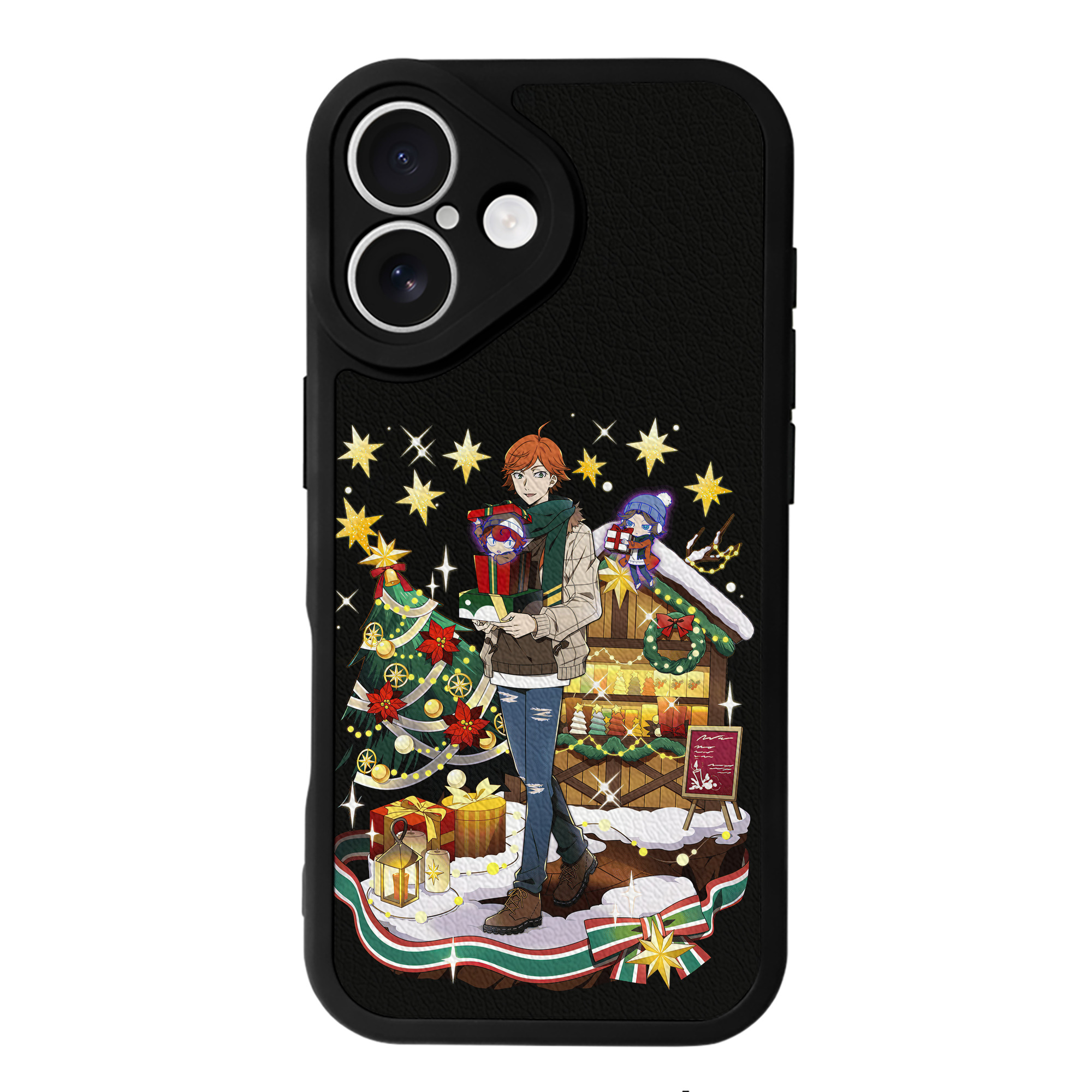 （画像用） 文豪ストレイドッグス Bungo Stray Dogs 【iPhone 16シリーズ対応】シリコンスマホケース（レザー調） 材質：シリコン